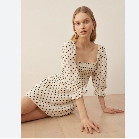 NWT Reformation Zaria Dress - Portofino